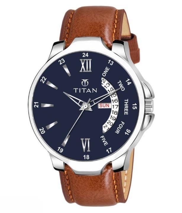 TITAN CASUAL LEATHER WATCH